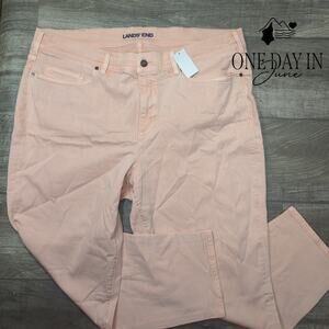 Lands' End Plus Size High Rise Slim Ankle Jeans Size 22W